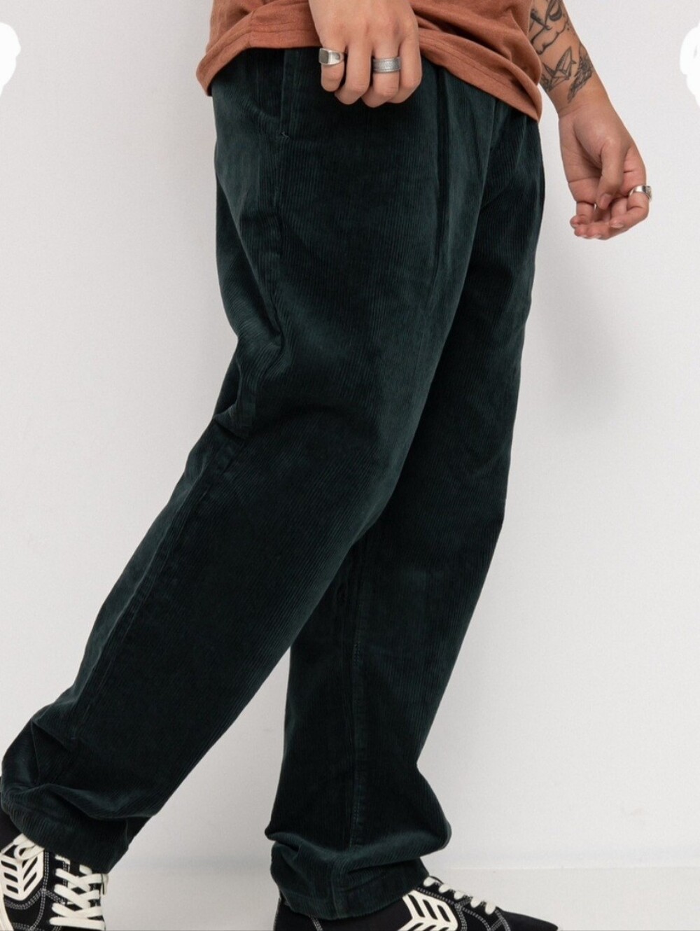VOLCOM Men’s Corduroy Pants in Dark Green